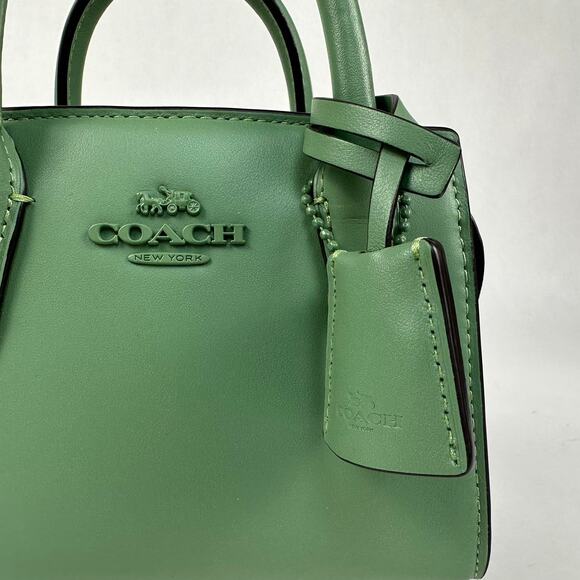 Coach CO974 Leather Andrea Mini Carryall Top Handle/Crossbody Bag - Picture 4 of 9